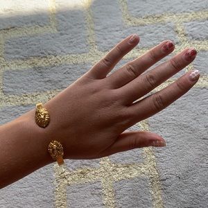 COPY - Gold Tone Lion Cuff Bracelet